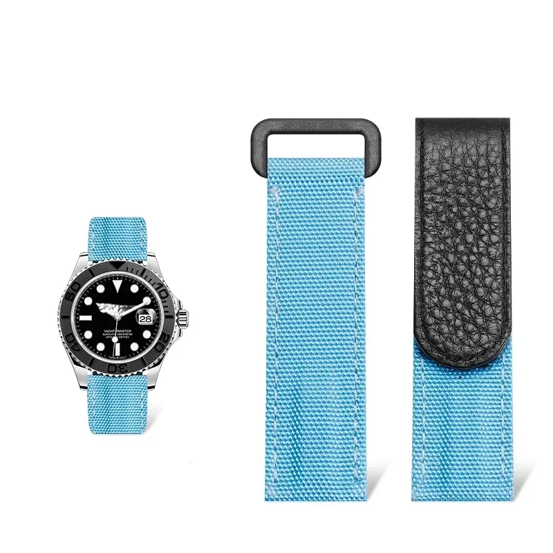 Canvas Strap Watch - 20mm 21mm crochet et boucle attache