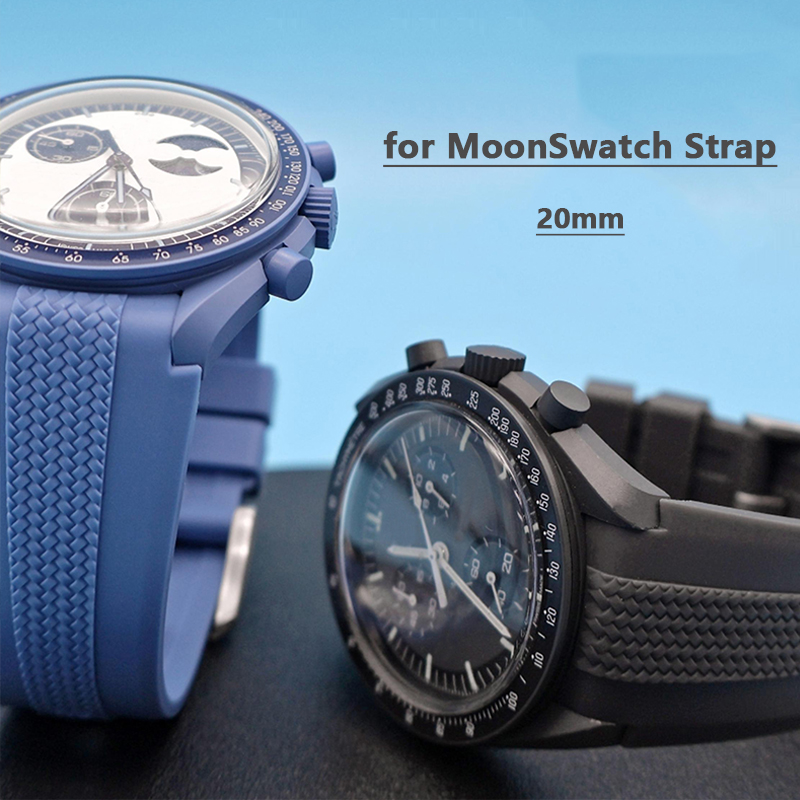 Omega Watch Speedmaster - Bracelet en caoutchouc pour Swatch X