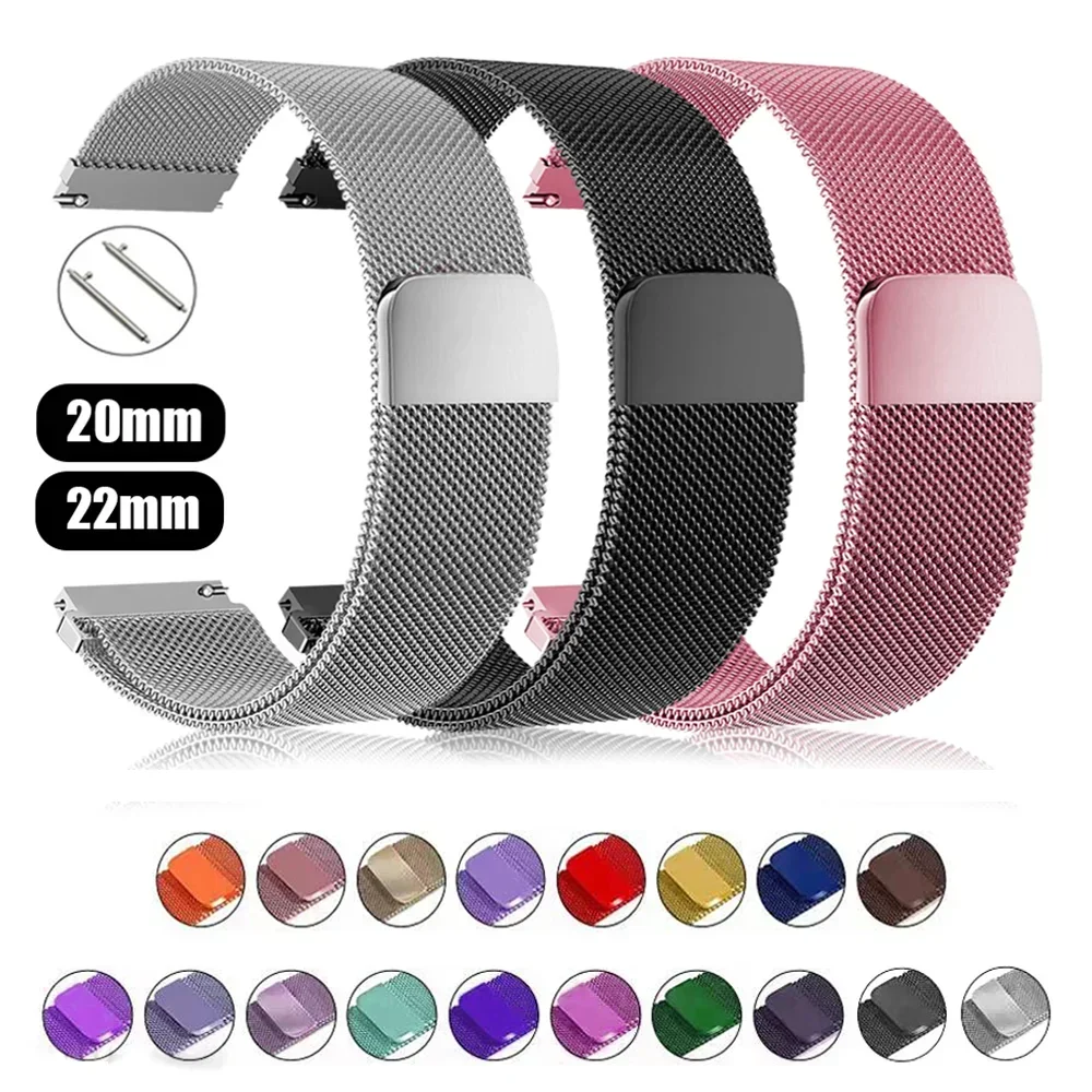 Milanese Loop Magnetic - Boucle milanaise pour montre Samsung Galaxy,
