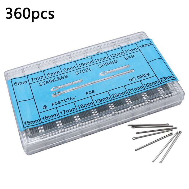 Spring Bar Tool Set - 360 pièces broches fendues broches de