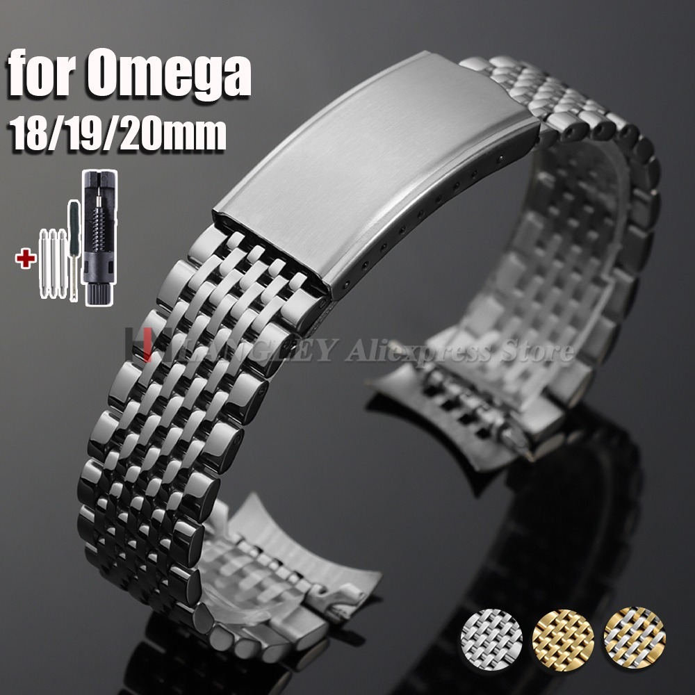 Omega Watch Speedmaster - Bracelet de montre en acier inoxydable