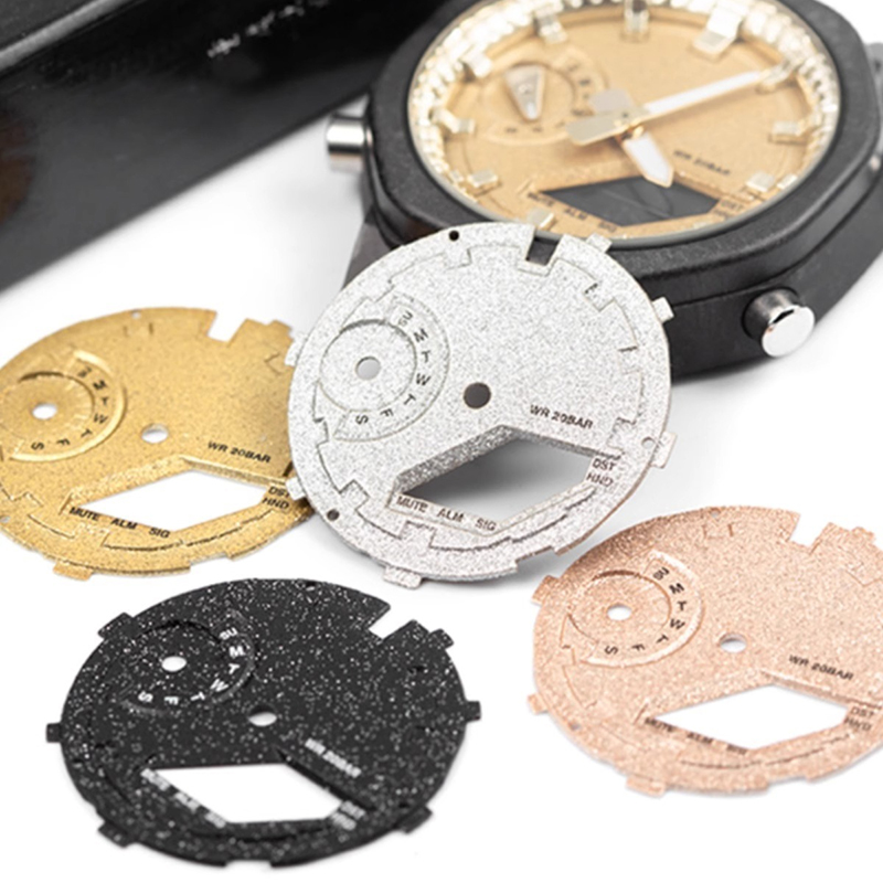 Casio Watch G-Shock Ga-2100 - Cadran à motif de feu doré