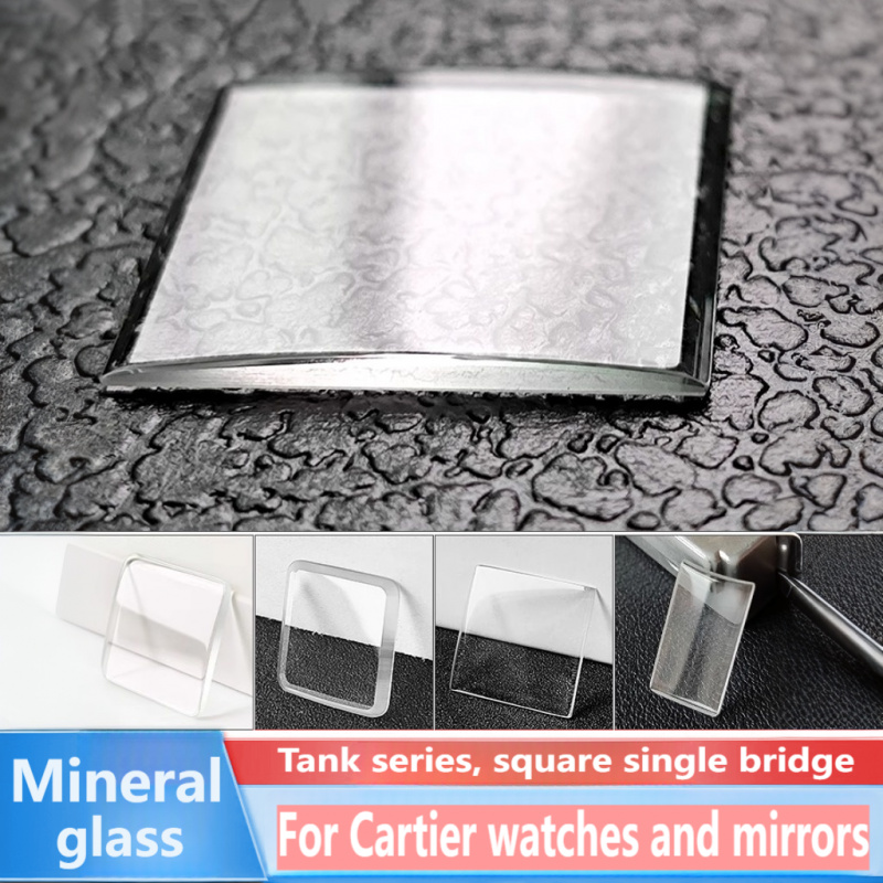 Cartier Watch Tank - Cristal de pont simple carré pour