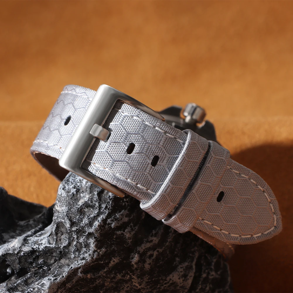 Perlon Strap Woven - 20mm 22mm lisse véritable Nylon tissé