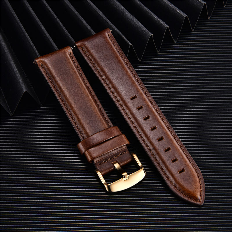 Leather Strap Quick Release - Bracelet de montre en cuir véritable