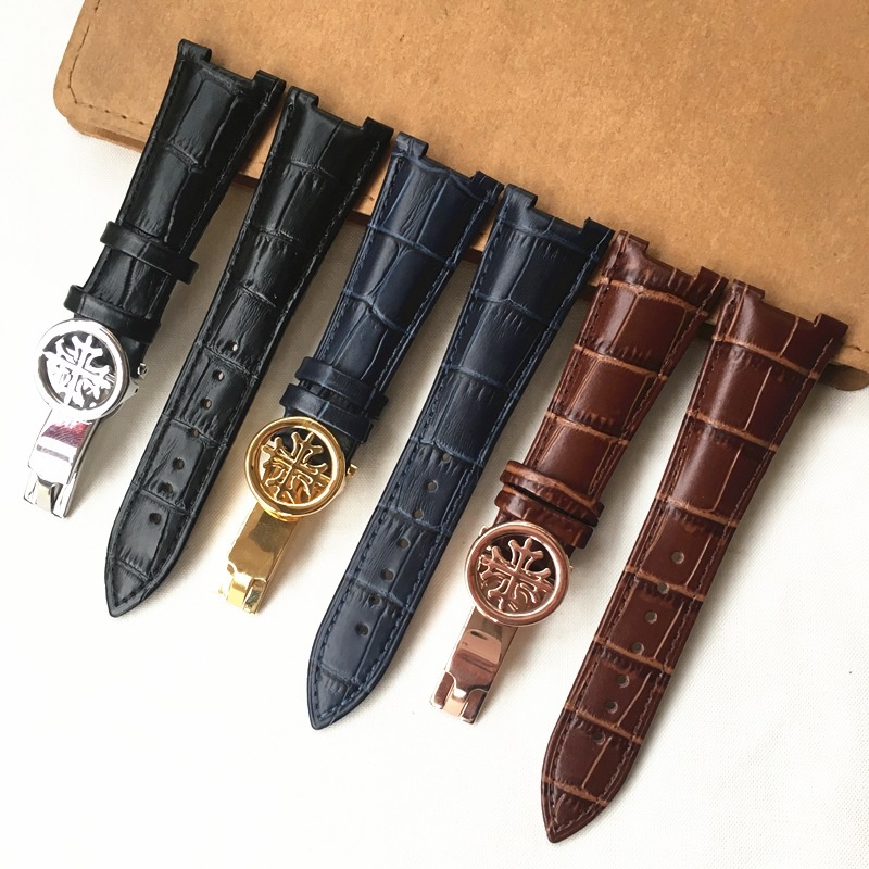 Patek Philippe Watch Aquanaut - Bracelet de montre en cuir compatible