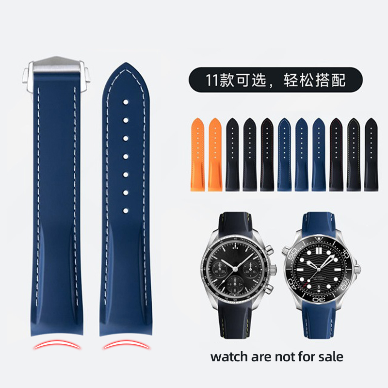 Omega Watch Speedmaster - Bracelet de montre en caoutchouc et