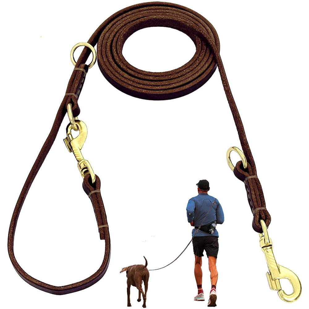 Leather Strap Quick Release - Laisse pour chien multifonction en cuir,