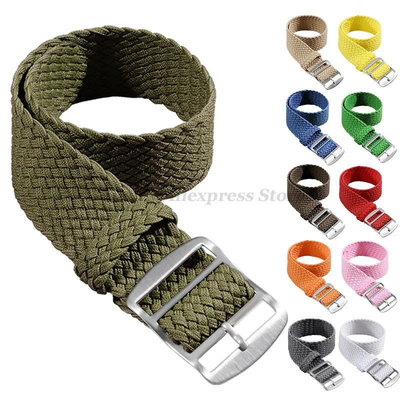 Perlon Strap Woven - Bracelet en Nylon tissé pour bracelet