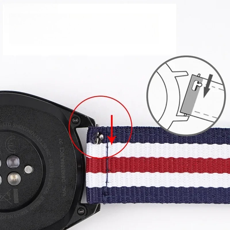 Bracelet de montre en Nylon 20 - Canvas Strap Watch avis et prix