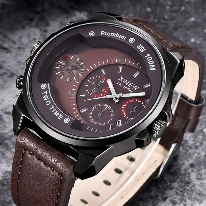 Original XINEW marque hommes m - Leather Watch Band Men avis et prix