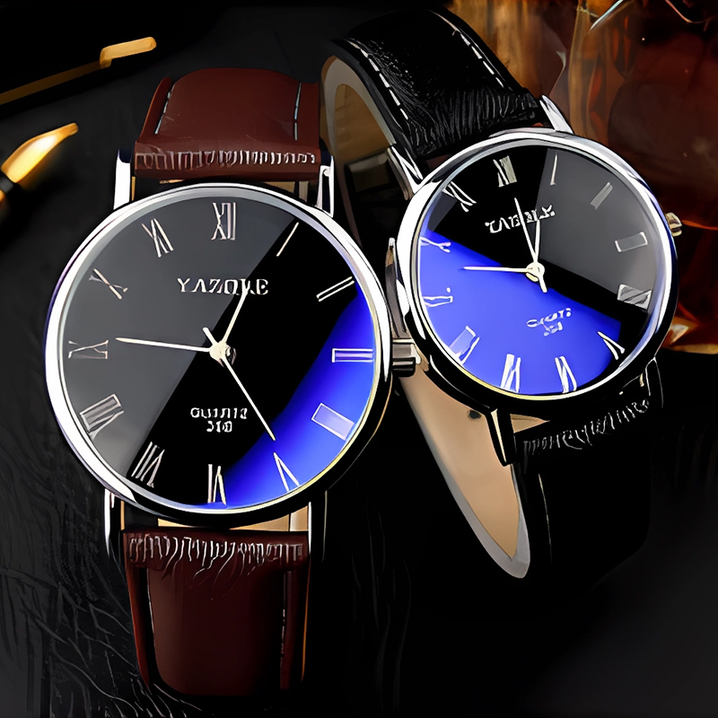 Montres à quartz minimalistes  - Leather Watch Band Men avis et prix