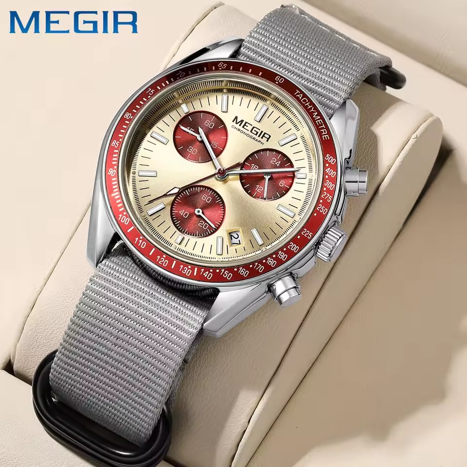 MEGIR 2247 montre à Quartz de  - Canvas Strap Watch avis et prix
