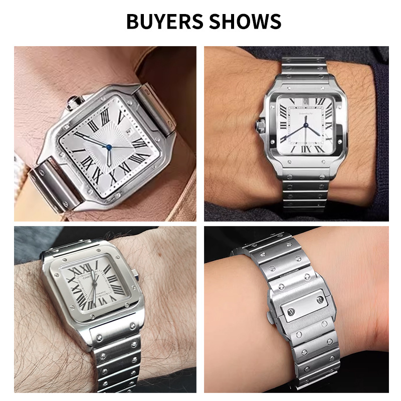 Bracelet de montre en acier in - Cartier Watch Santos avis et prix