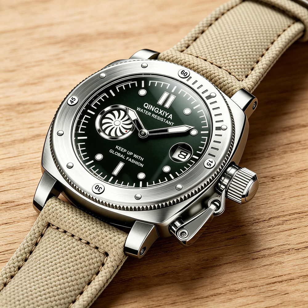 Montre à quartz pour homme, br - Canvas Strap Watch avis et prix