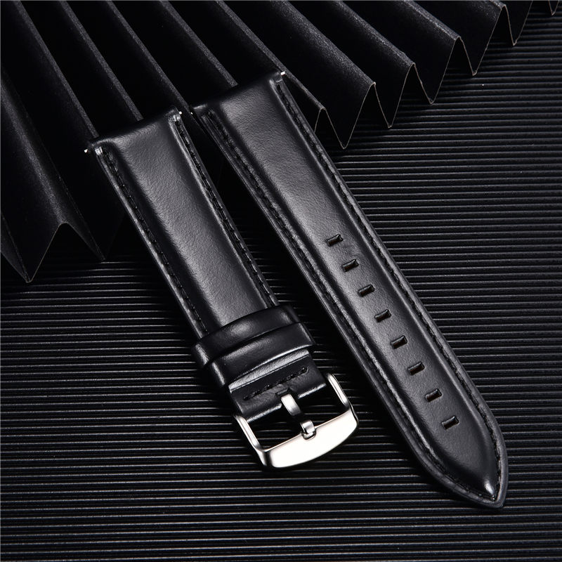 Bracelet de montre en cuir vér - Leather Strap Quick Release avis et prix