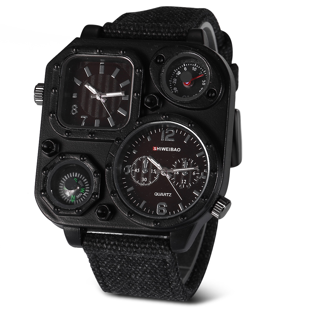 Montres à Quartz pour hommes,  - Canvas Strap Watch avis et prix