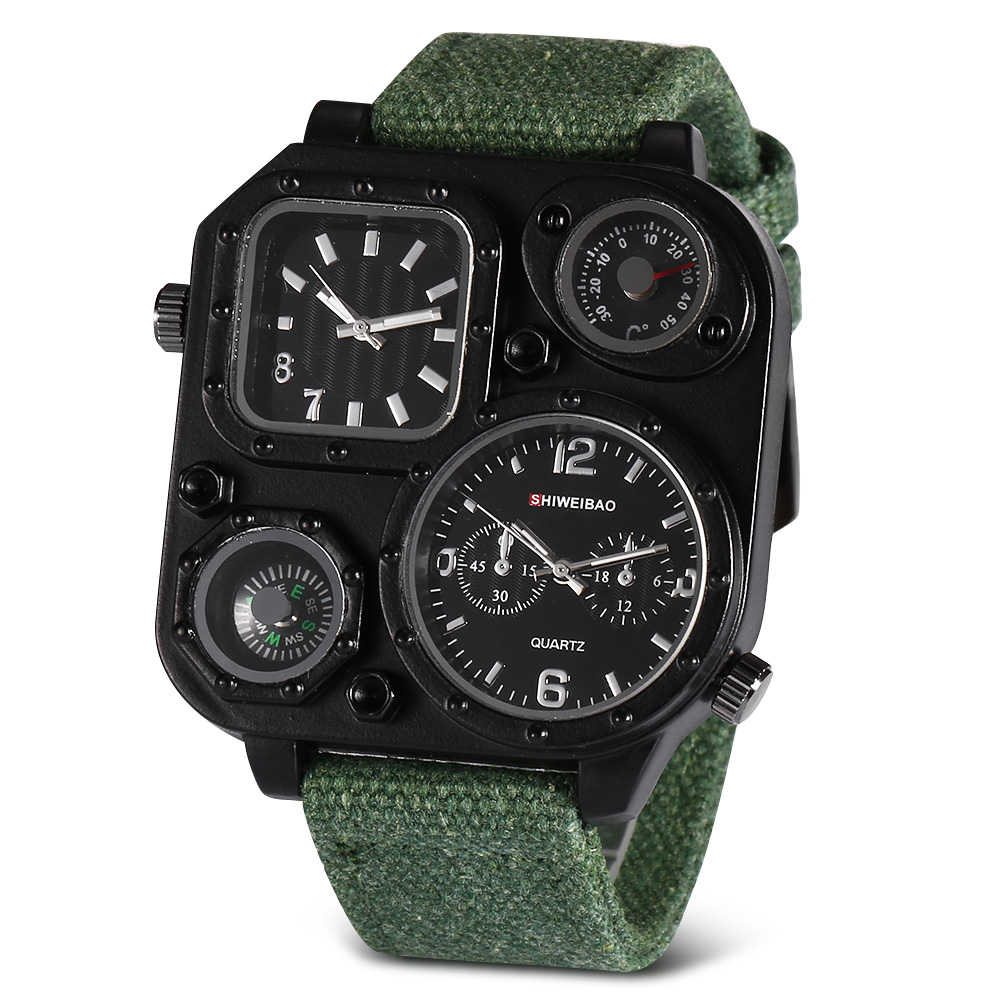 Montres à Quartz pour hommes,  - Canvas Strap Watch avis et prix