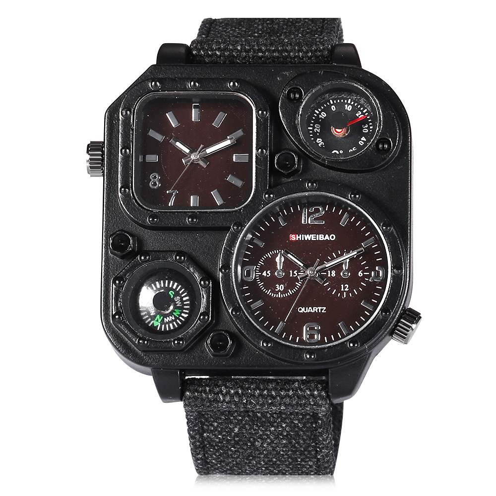Montres à Quartz pour hommes,  - Canvas Strap Watch avis et prix