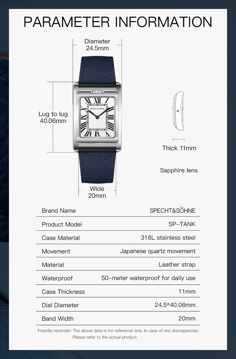 Specht & Söhne – montre carrée - Cartier Watch Santos avis et prix