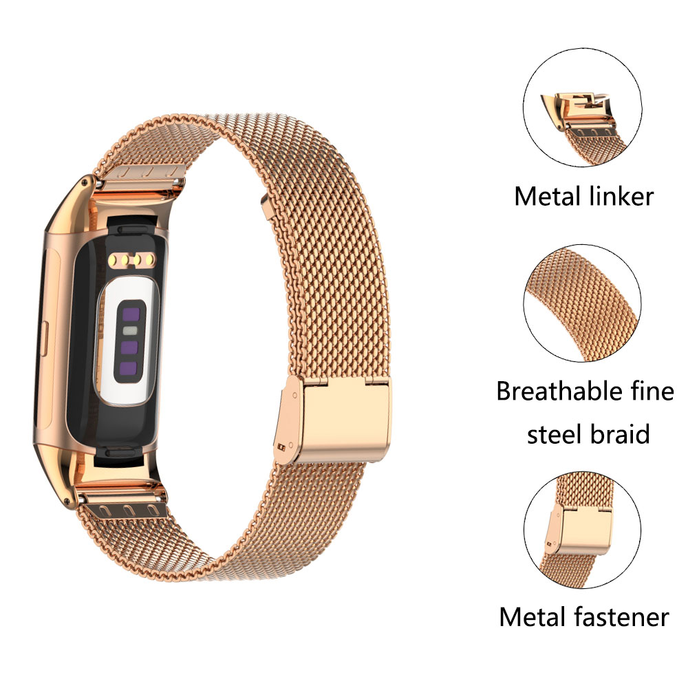 Convient pour Fitbit Charge 5/ - Mesh Strap Metal avis et prix