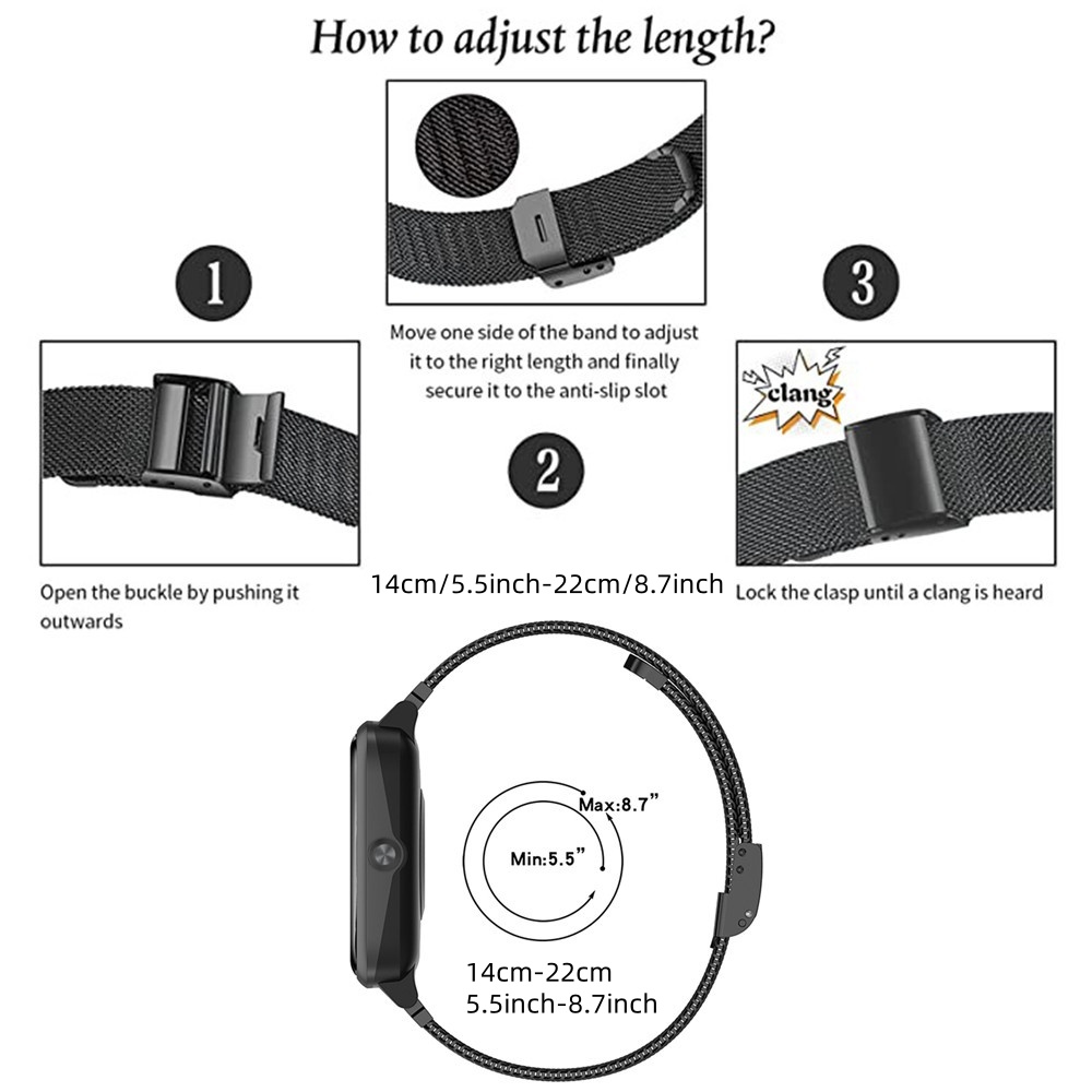 Bandes métalliques pour bracel - Mesh Strap Metal avis et prix