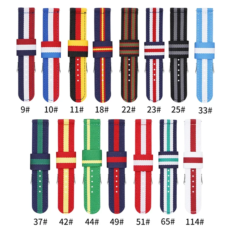 Bracelet en Nylon tissé 20mm 2 - Canvas Strap Watch avis et prix