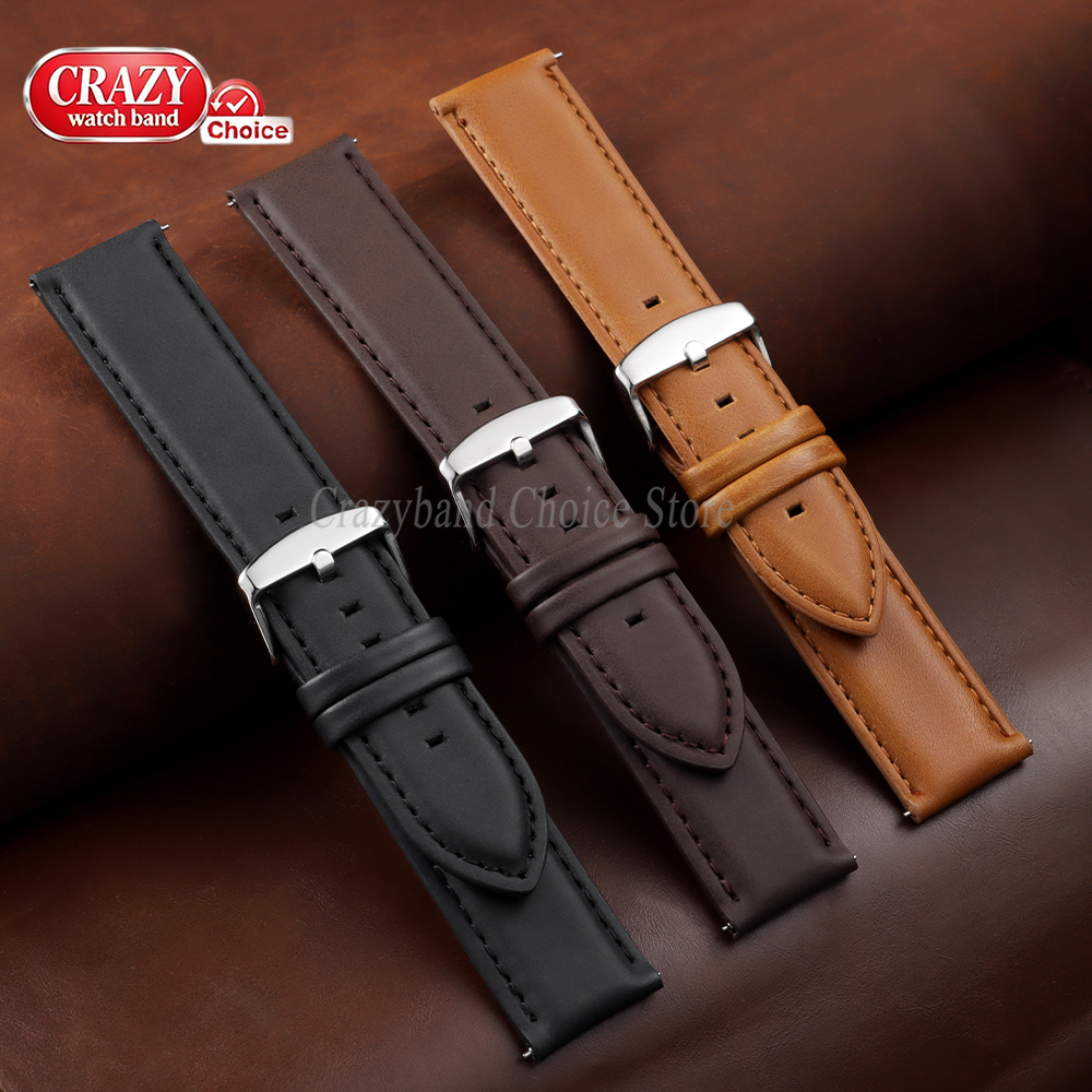 Bracelet de montre en cuir hui - Leather Strap Quick Release avis et prix