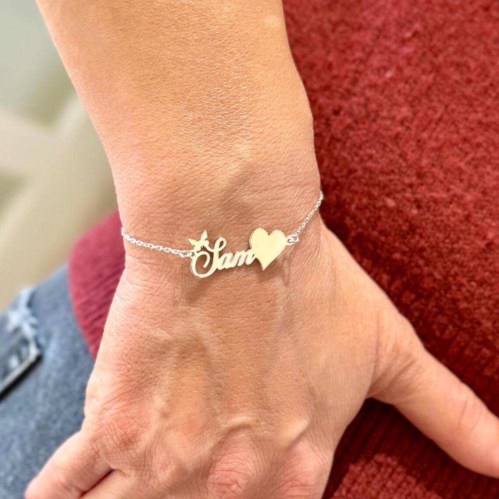 Bracelets personnalisés avec n - Butterfly Clasp Deployant avis et prix