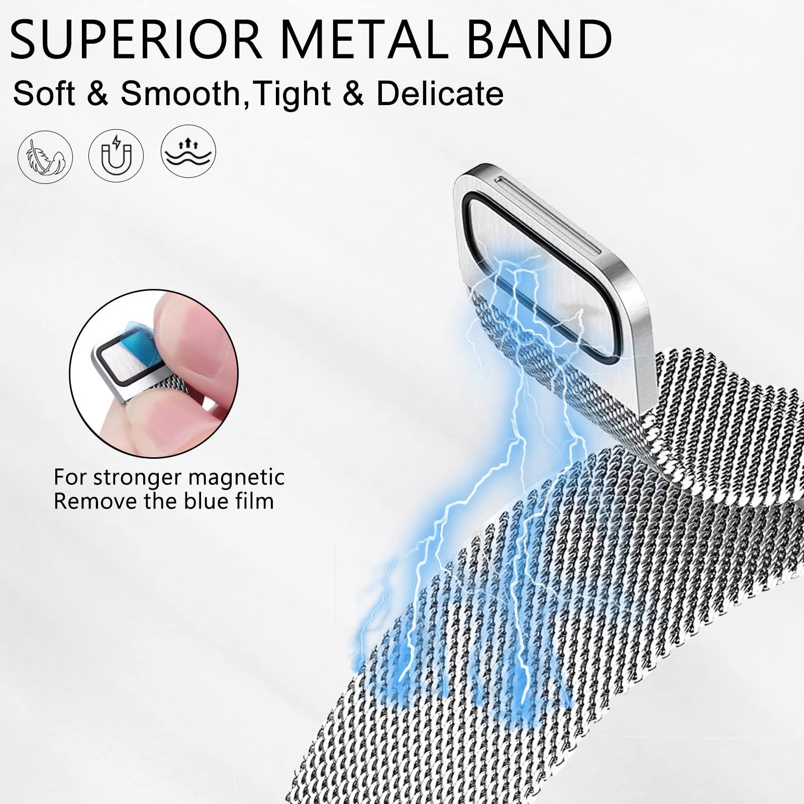 Boucle milanaise pour fitbit c - Milanese Loop Magnetic avis et prix