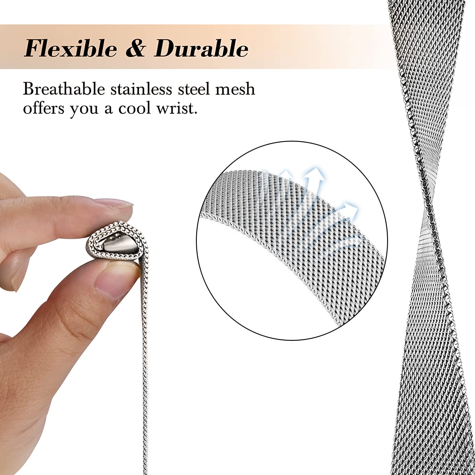Boucle milanaise pour fitbit c - Milanese Loop Magnetic avis et prix